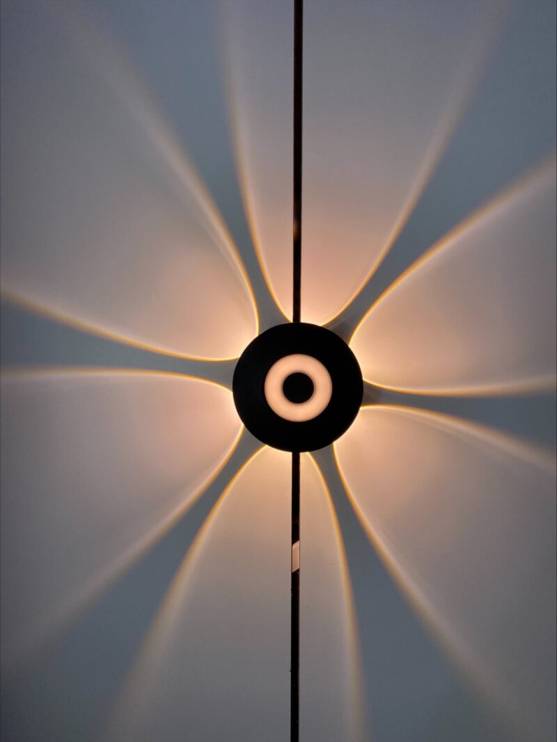 Arandela ABS 6x1W+2W Foco Led 3000K