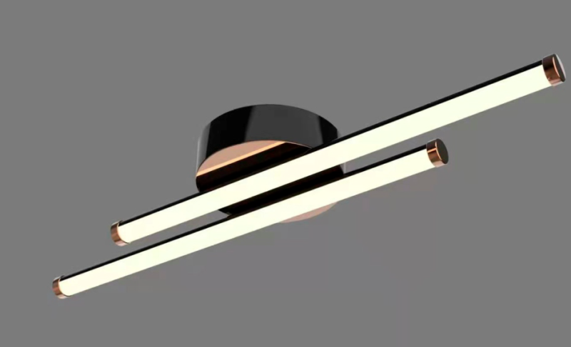 Plafon Tubular de Sobrepor Alumínio Led 18w 2 Tonalidades