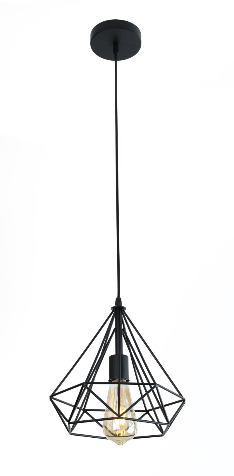 Pendente Retrô Aramado Diamante Bivolt