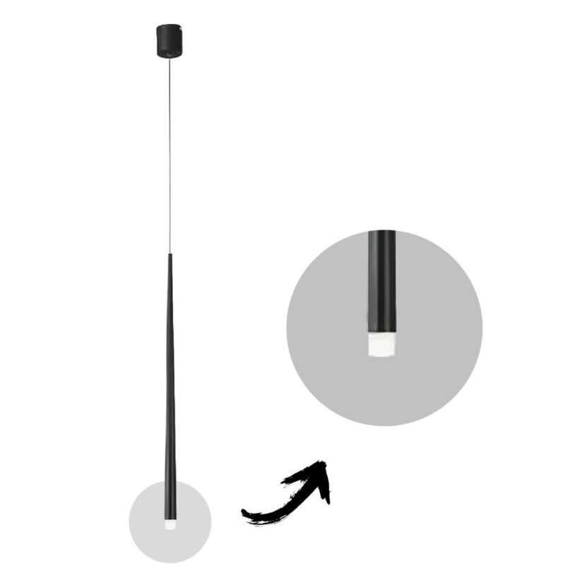 Pendente 5X2W LED com sequenciador 3 tonalidades