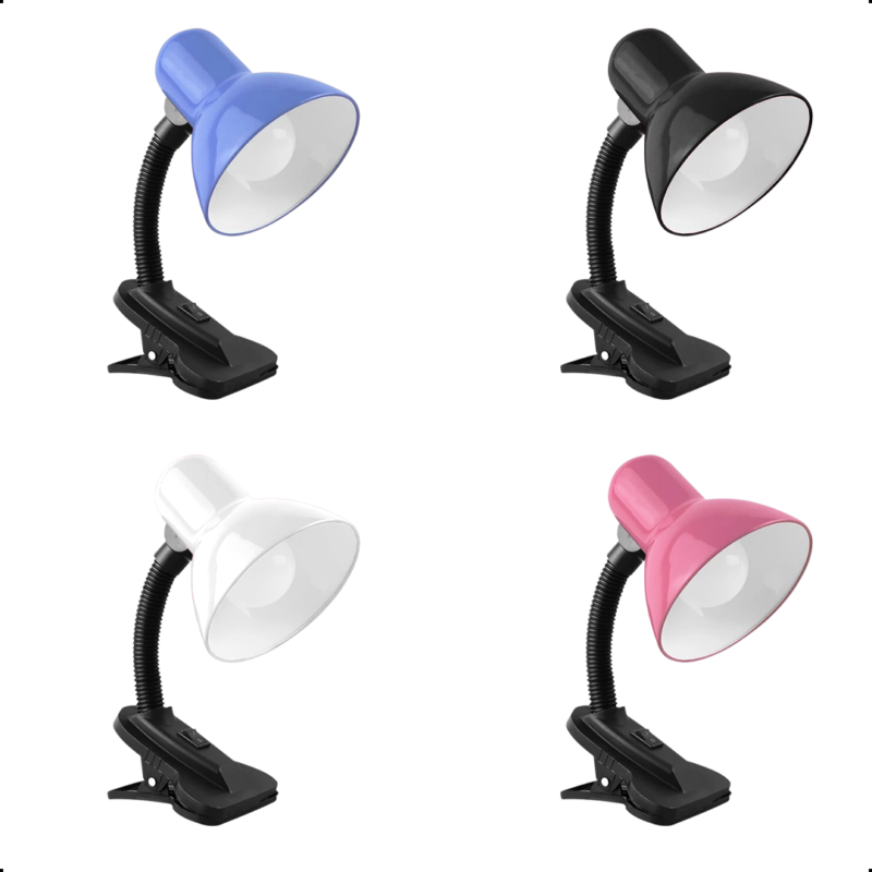 Abajur Luminária Base Garra Flexível Dobrável Articulável