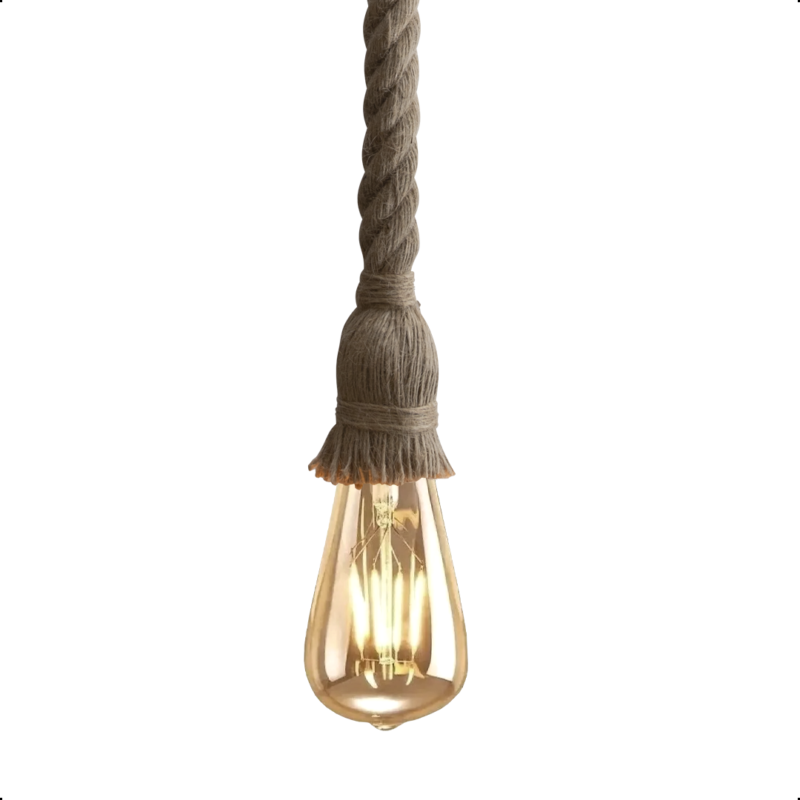 Luminária Pendente Corda Retro com Lâmpada Led Filamento - Image 2