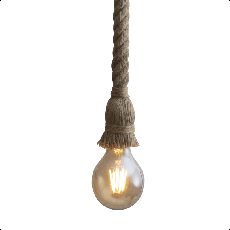 Luminária Pendente Corda Retro com Lâmpada Led Filamento - Image 5